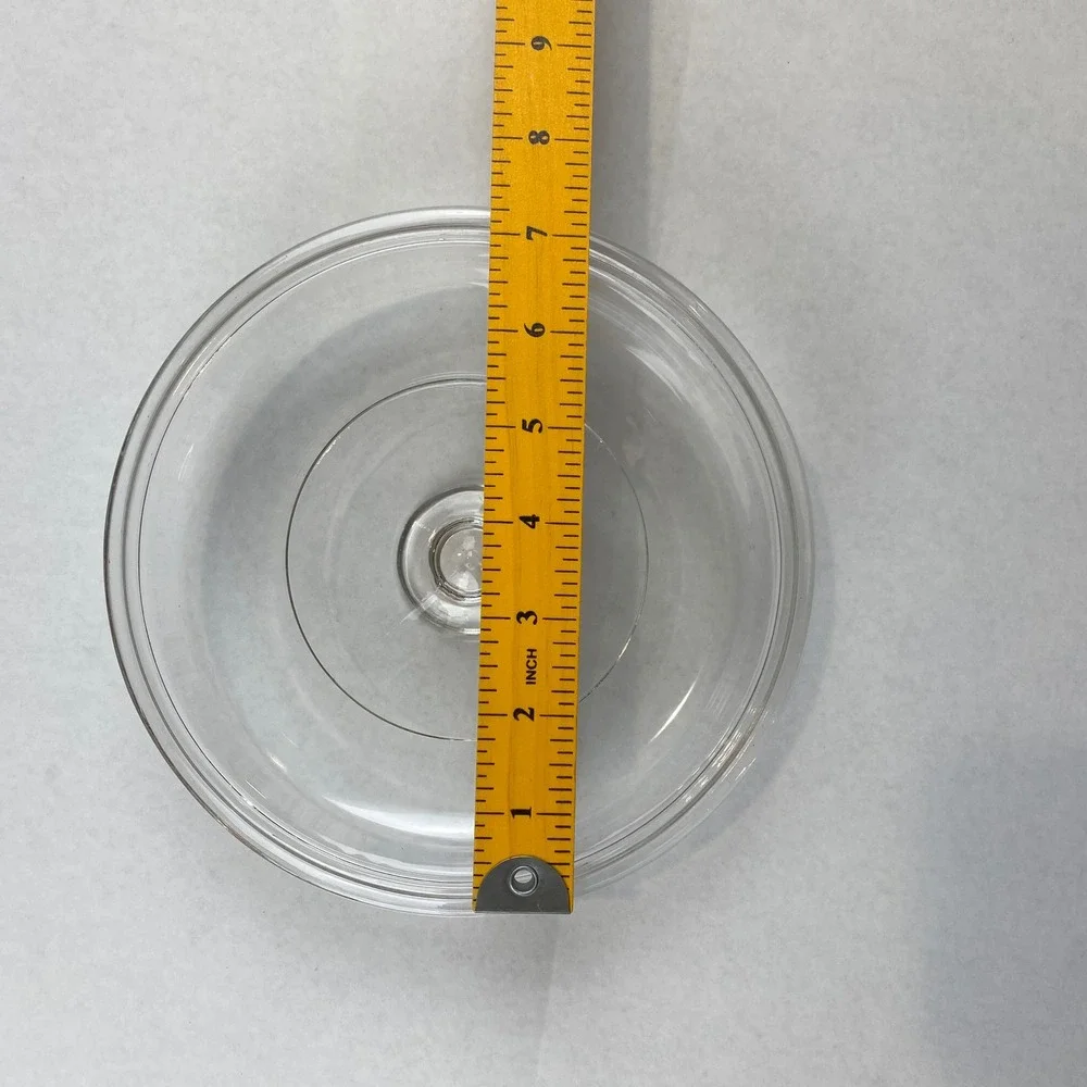 Vintage Pyrex G5C Clear Glass Lid 7.75 Inch Smooth Replacement Casserole